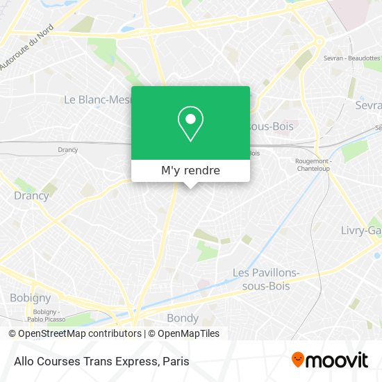 Allo Courses Trans Express plan