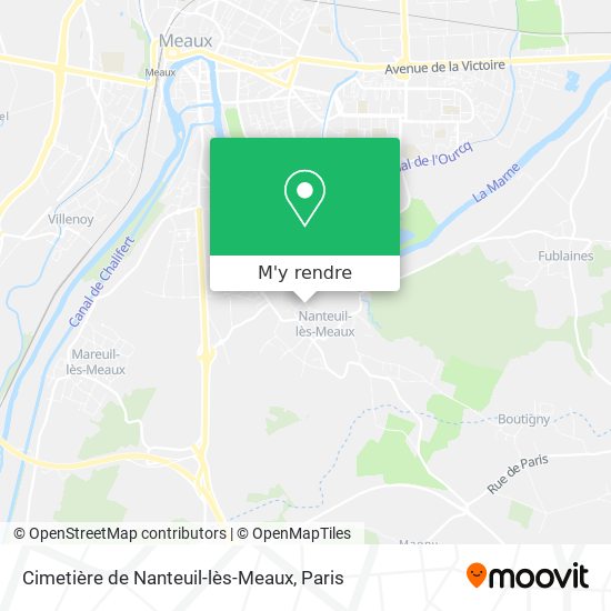 Cimetière de Nanteuil-lès-Meaux plan