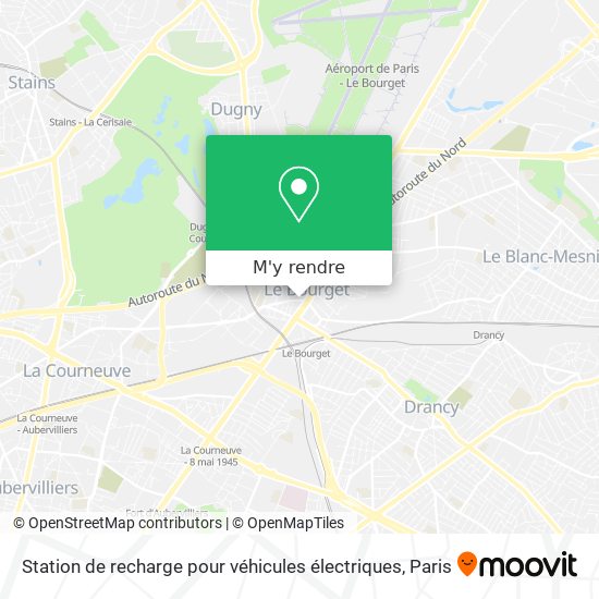 Station de recharge pour véhicules électriques plan