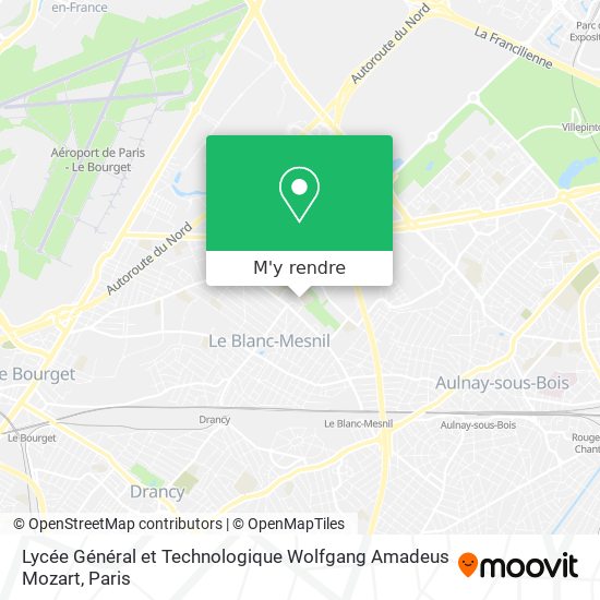 Lycée Général et Technologique Wolfgang Amadeus Mozart plan