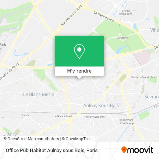 Office Pub Habitat Aulnay sous Bois plan