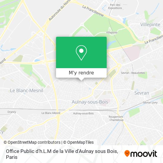 Office Public d'h.L.M de la Ville d'Aulnay sous Bois plan