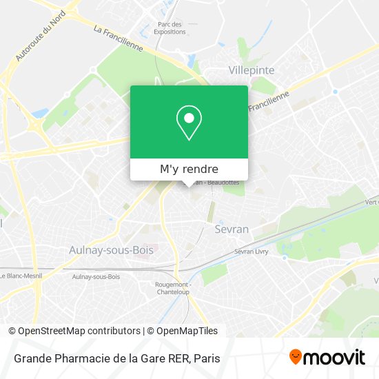 Grande Pharmacie de la Gare RER plan