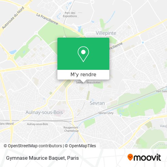 Gymnase Maurice Baquet plan