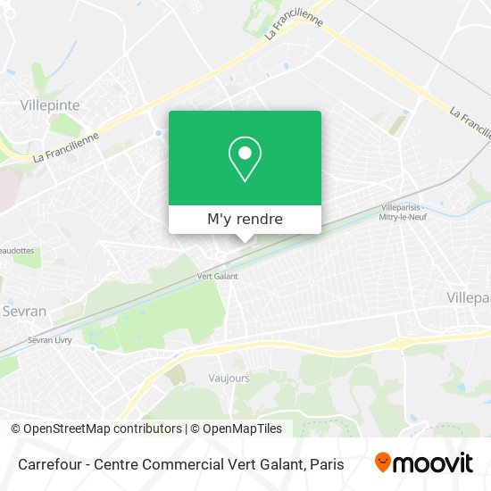 Carrefour - Centre Commercial Vert Galant plan