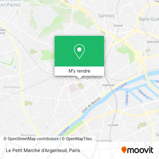 Le Petit Marché d'Argenteuil plan