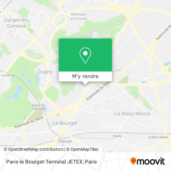 Paris-le Bourget-Terminal JETEX plan