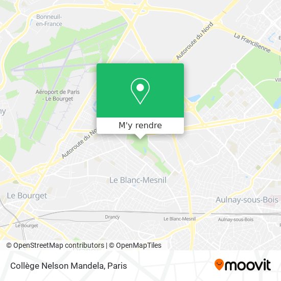 Collège Nelson Mandela plan