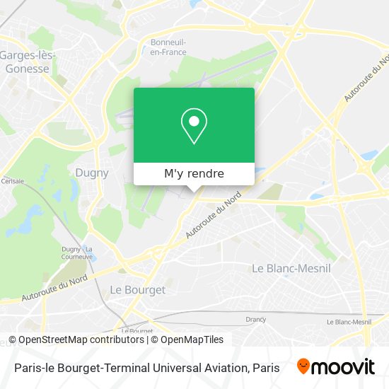 Paris-le Bourget-Terminal Universal Aviation plan