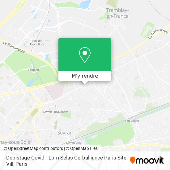 Dépistage Covid - Lbm Selas Cerballiance Paris Site Vill plan