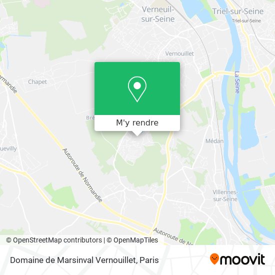 Domaine de Marsinval Vernouillet plan