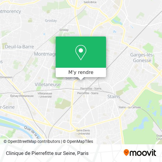 Clinique de Pierrefitte sur Seine plan