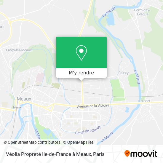 Véolia Propreté Ile-de-France à Meaux plan