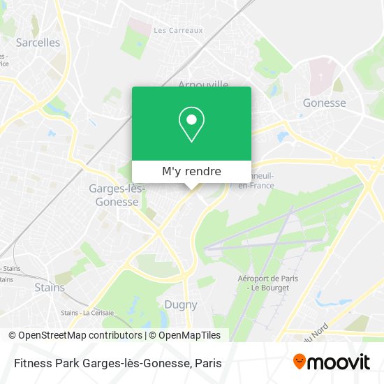 Fitness Park Garges-lès-Gonesse plan