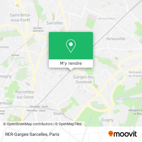 RER-Garges-Sarcelles plan