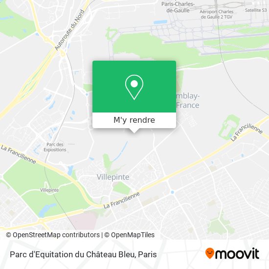 Parc d'Equitation du Château Bleu plan