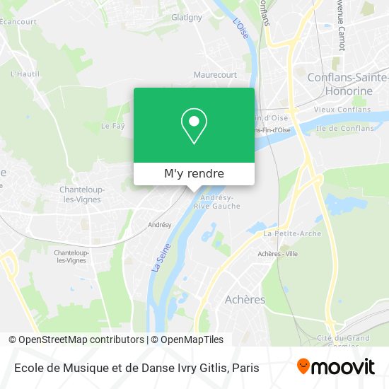 Ecole de Musique et de Danse Ivry Gitlis plan