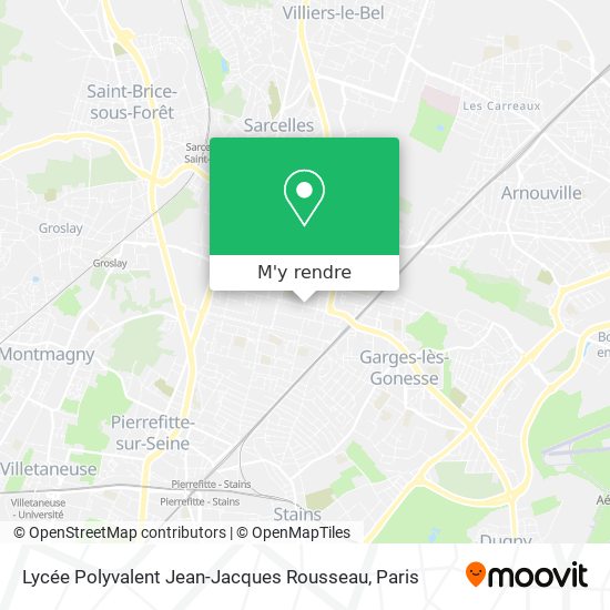 Lycée Polyvalent Jean-Jacques Rousseau plan