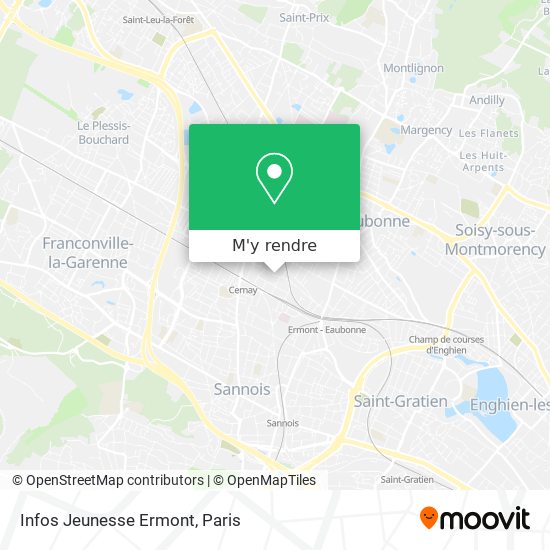 Infos Jeunesse Ermont plan