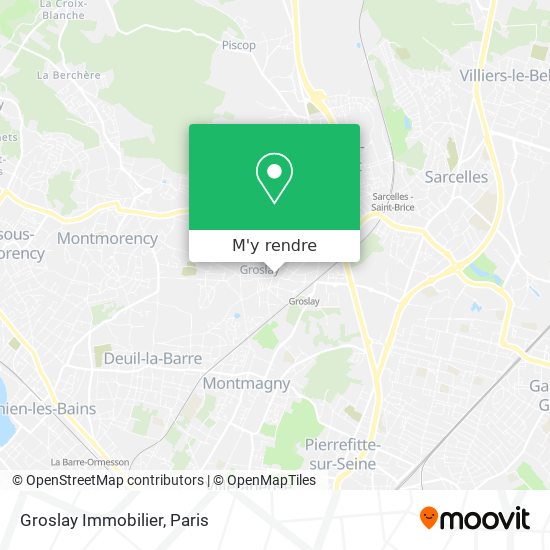 Groslay Immobilier plan