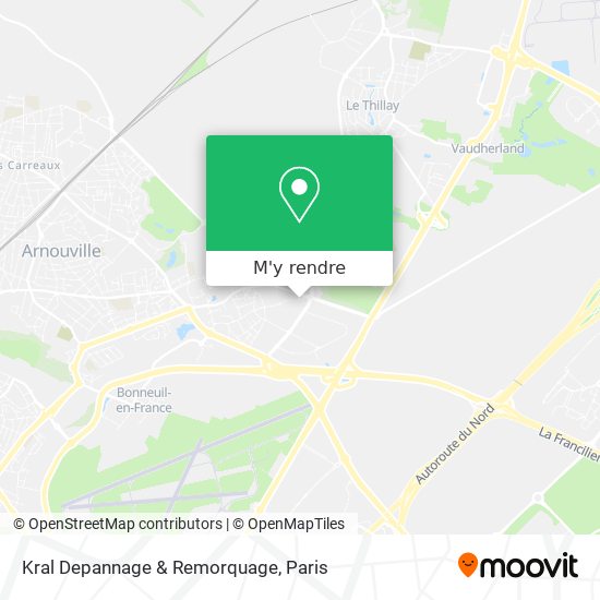 Kral Depannage & Remorquage plan