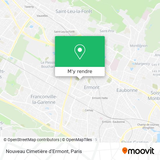 Nouveau Cimetière d'Ermont plan