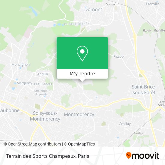 Terrain des Sports Champeaux plan