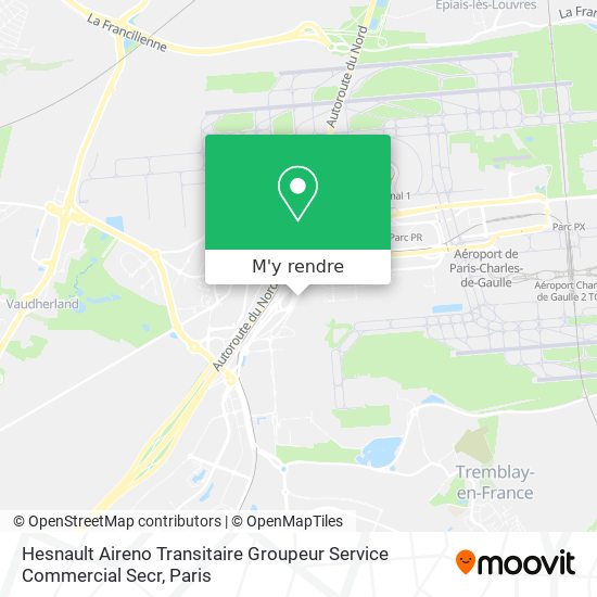 Hesnault Aireno Transitaire Groupeur Service Commercial Secr plan