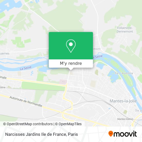 Narcisses Jardins Ile de France plan