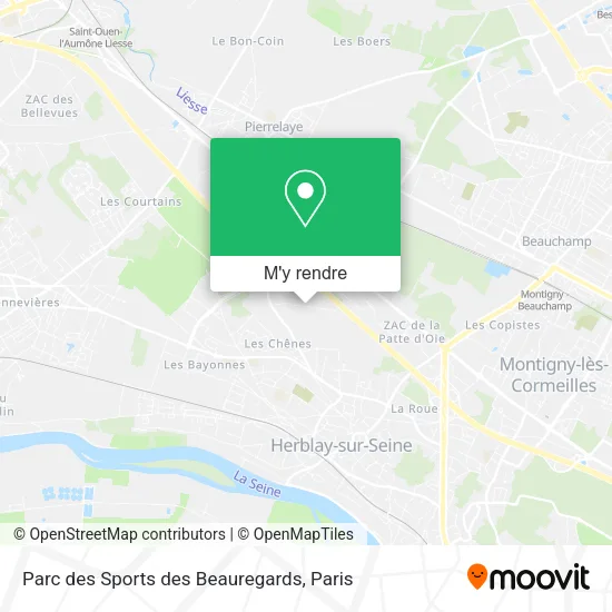 Parc des Sports des Beauregards plan