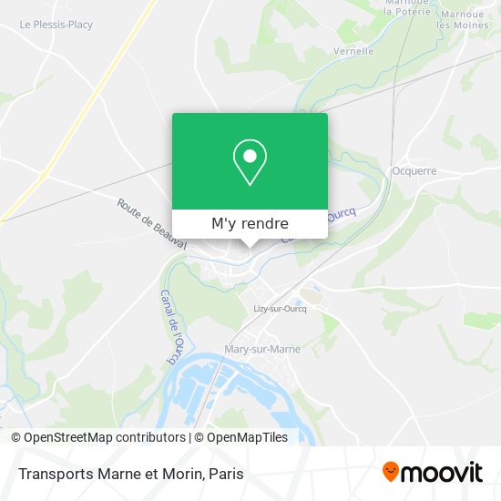 Transports Marne et Morin plan