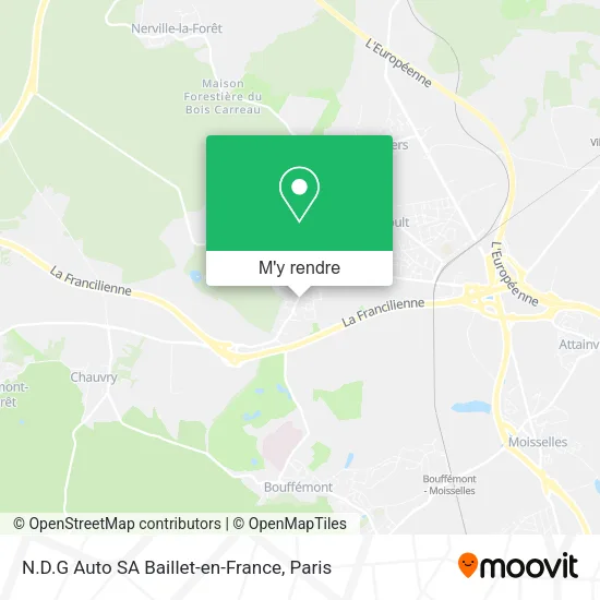 N.D.G Auto SA Baillet-en-France plan