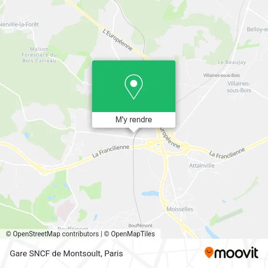 Gare SNCF de Montsoult plan