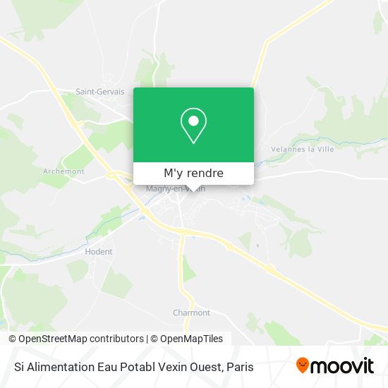 Si Alimentation Eau Potabl Vexin Ouest plan