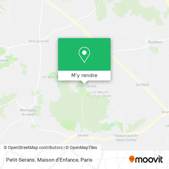 Petit-Serans. Maison d'Enfance plan
