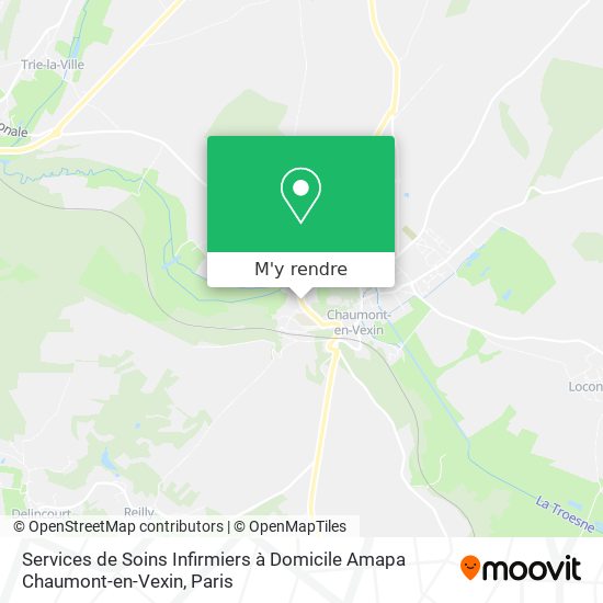 Services de Soins Infirmiers à Domicile Amapa Chaumont-en-Vexin plan