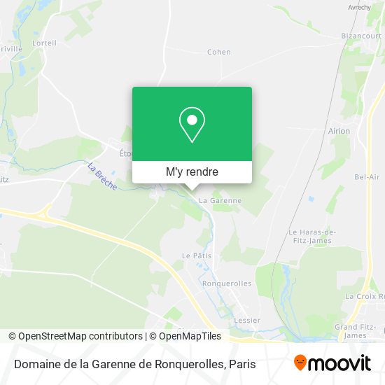 Domaine de la Garenne de Ronquerolles plan