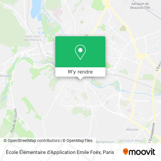 École Élémentaire d'Application Emile Foëx plan