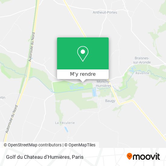 Golf du Chateau d'Humières plan