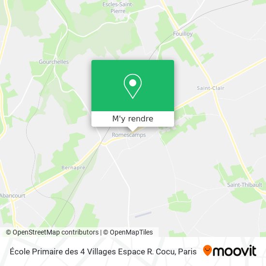 École Primaire des 4 Villages Espace R. Cocu plan
