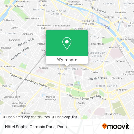 Hôtel Sophie Germain Paris plan