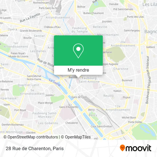 28 Rue de Charenton plan