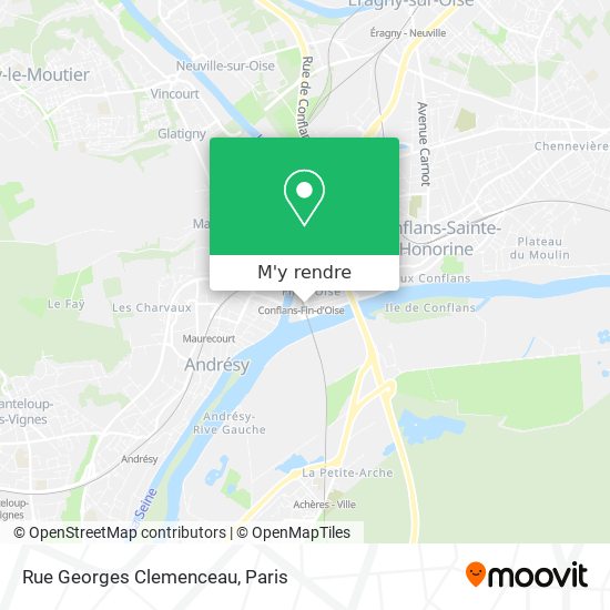 Rue Georges Clemenceau plan