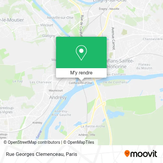 Rue Georges Clemenceau plan