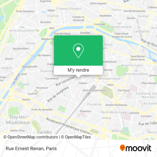 Rue Ernest Renan plan