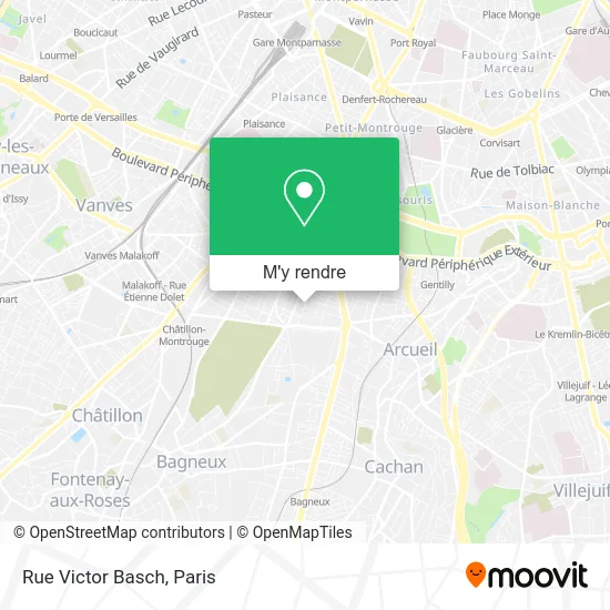 Rue Victor Basch plan