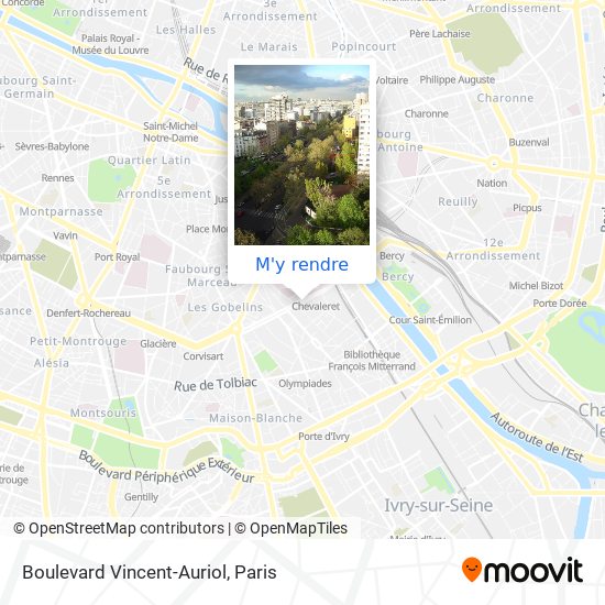 Boulevard Vincent-Auriol plan