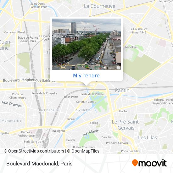 Boulevard Macdonald plan