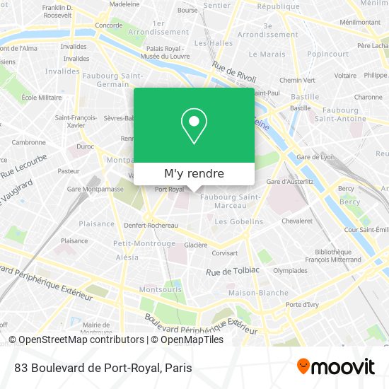 83 Boulevard de Port-Royal plan
