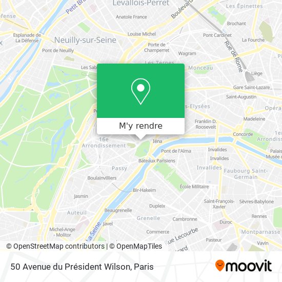 50 Avenue du Président Wilson plan